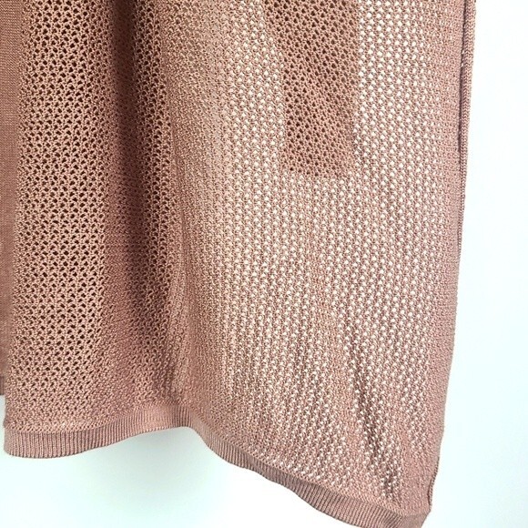 August Silk Womens Open Knit Drape Front Viscose Cardigan Size M - Picture 10 of 15